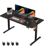 Amazon | FEZIBO 電動 昇降デスク USB-A/Type-C付き 幅140cm 奥行70cm