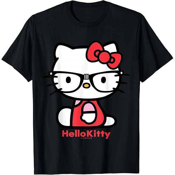 Amazon | ハローキティ いちご ダークカラー Tシャツ | Tシャツ