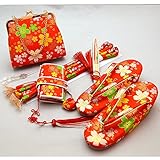 七五三 総柄はこせこセット 3サイズ6色/S(3歳用16.5cm) 赤