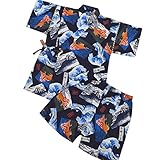 子供 甚平 キッズ ボーイズ 男の子 夏物 夏祭り fo-jink 120cm No.09