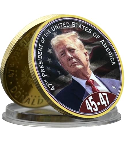 Amazon.co.jp: ドナルド・トランプ記念コインメタルメダル 第47代