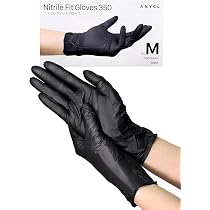 Amazon.co.jp: [ANYCL] 明成 ニトリル手袋 使い捨て手袋 黒 1箱100枚 M