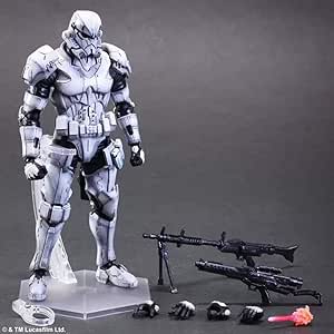 Amazon Co Jp Asjhk スターウォーズストームトルーパー白い兵士可動モデル現実的なモデル像26cmアニメ装飾 おもちゃの像 洋書