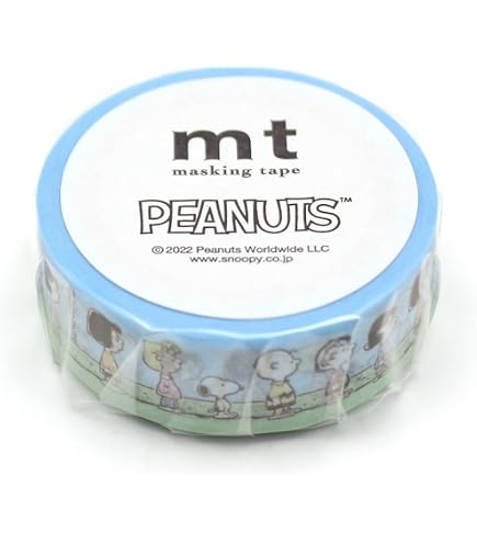 Amazon.co.jp: マスキングテープ 45MM ライン ベージュ ALL PEANUTS