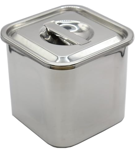 Amazon｜AG 18-8 目盛付 角型キッチンポット 28.5cm (手付)｜保存容器