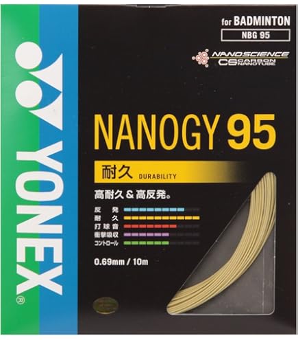 【極美品】エアロナット9000C 4UG6 ガットYONEX EXBOLT 68 YONEX ヨネックス バドミントンガット・ストリング EXBOLT 68