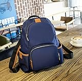 発売開始記念価格！ 2017年モデル リュックサック レディース バッグ 防水 大容量 背中側 ファスナー スリ対策 Bruck (ネイビー)