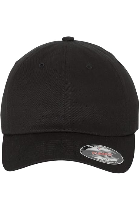 Unstructured Fitted Dad Cap Hat 