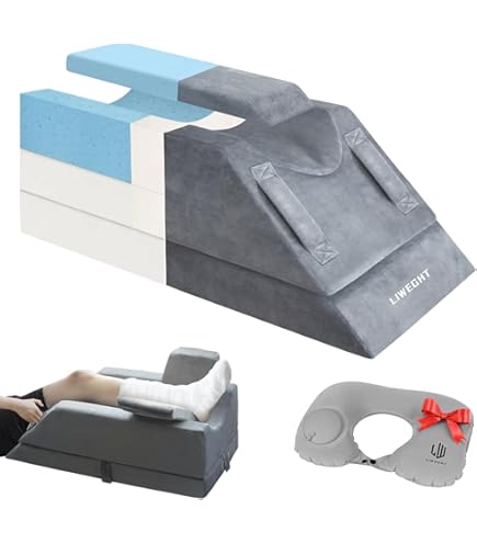 足サポート用枕 怪我人 手術を受けた方にぴったり 膝と足首をサポート Amazon｜足サポート用枕、足枕 就寝用 足置き クッション｜足枕
