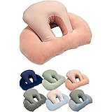 hichago 昼寝枕 うつ伏せ寝枕 昼寝クッション お昼寝枕 【デスクで仮眠】 受験勉強 デスクワーク うつ伏せ クッション 枕 パワーナップ ネックピロー 昼寝 うつぶせ寝 うつぶせ オフィス 洗える 洗濯機(ピンク)
