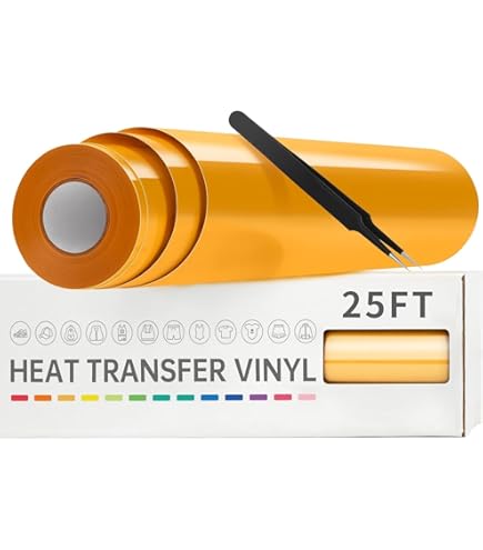VINYL FROG Heat Transfer Vinyl Roll HTV Vinyl - 12" X5ft Neon Yellow Iron On Vinyl For T-Shirts, Heat Press Vinyl For DIY Craft Designs (Neon Yellow 5 thumbnail image