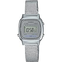 カシオスタンダードプレミアム デジタル腕時計 シルバー メッシュバンド CASIO カシオ プレミアム デジタル 腕時計 手表 メンズ
