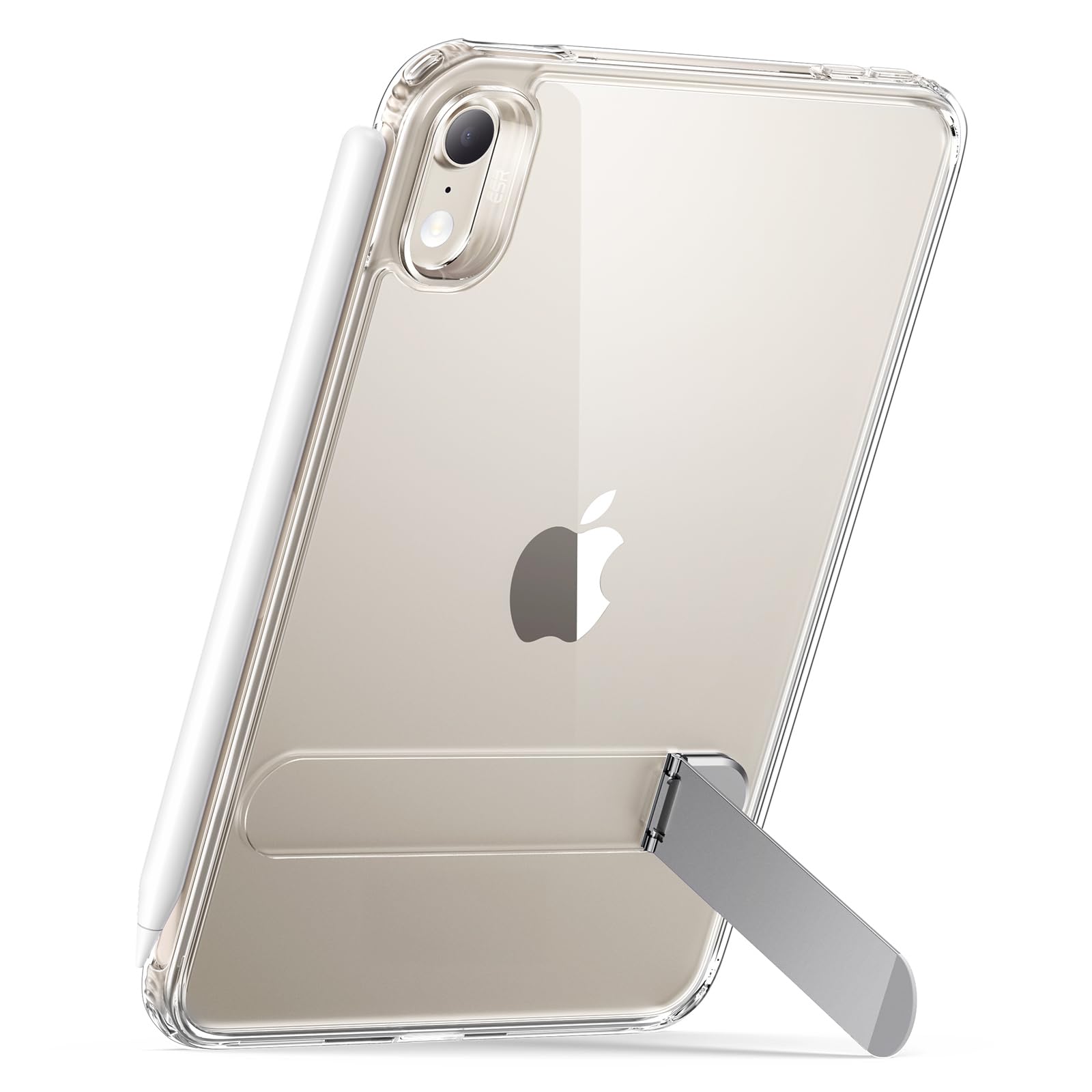 ESR iPad mini 8 ケース (A20 Pro, 2026) 対応 3段階キックスタンド 薄型軽量 クリア | ipad mini カバー 8.5インチ Pencil Pro USB-C対応 耐落下保護 Boostシリーズ