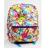 16 Inches Shopkins Allover Print Kooky, Chocolate, Donut & Lippy Lips Backpack [並行輸入品]