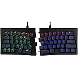 MiSTEL MD600 Alpha BT RGB メカニカルキーボード 左右分離型 有線/Bluetooth 5.0 ワイヤレス 両対応 英語 US配列 (Gateron G Pro 茶軸)