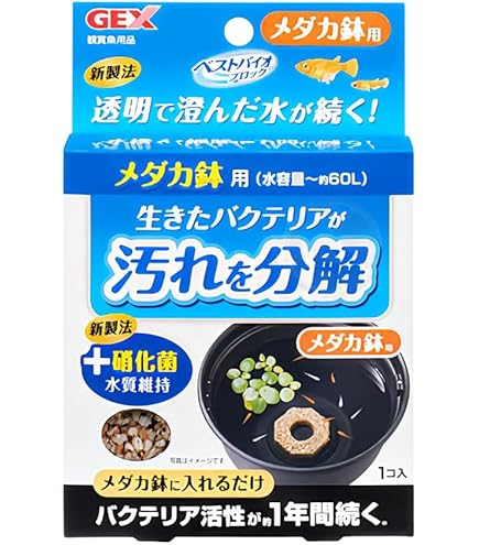 Amazon.co.jp: ジェックス GEX メダカ元気 バクテリア付ろ過材