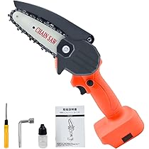 Amazon | マキタ互換 4インチ ミニチェーンソー 充電式