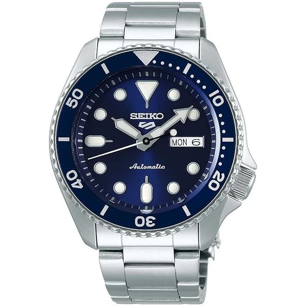 Amazon.co.jp: Seiko 5 スポーツ 'ペプシ' ベゼル ステンレススチール