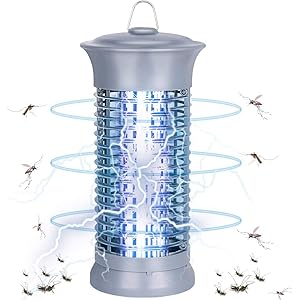 Ephram 電撃殺虫器 蚊取り器 UV光源吸引式 殺虫灯 誘虫灯 虫除け 蚊よけ はえとり器 はえたたき 薬剤不用 無…