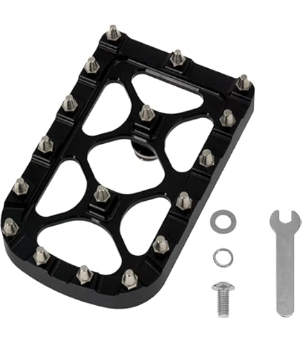 HDBUBALUS Motorcycle Driver Passenger Floorboards CNC Wide Foot Pegs Set Chopper Bobber Footboards Fit For Harley Touring Softail Road Glide Dyna FLD 2 Pairs, Foot Pegs - Canada - View #4