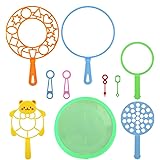 GWHOLEバブルマシーン シャボン玉 しゃぼん玉道具 しゃぼん玉液受け皿 大きなシャボン玉 9形リングセット 夏祭り・イベント用品