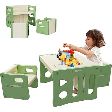 【人気商品】GIANTEX 子ども用テーブルと椅子3点セット 木製 収納バスケッ 613d40zrdlL._AC_UL375_SR375,