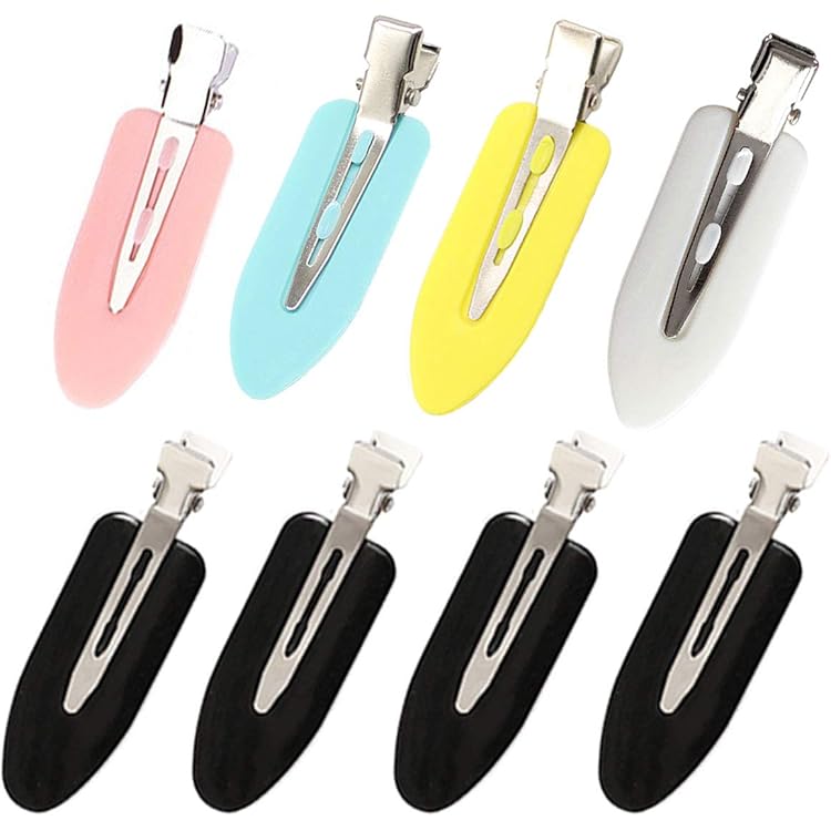 Amazon.co.jp: 貝印 癖がつきにくい前髪クリップ4P 黒・茶 : ビューティー