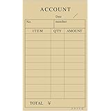 溝端紙工印刷 会計伝票 単式クラフトC （100枚×10冊入） ブラウン 幅74ｘ縦125mm 10冊入