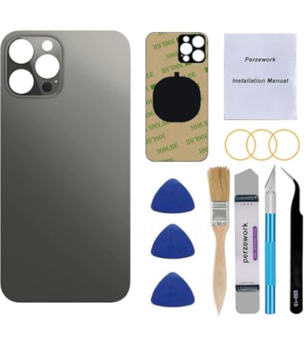 Amazon.co.jp: Perzework バックガラス交換(グラファイト) iPhone 12