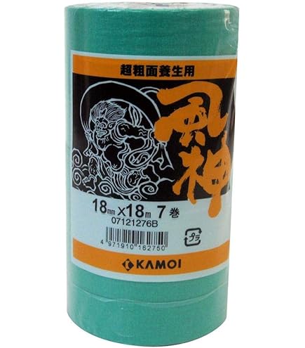 Amazon.co.jp: カモ井加工紙 カモ井 マスキングテープ 風神 超粗面用 5