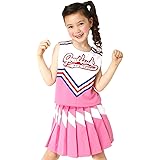 クリアストーン(Clearstone) キッズジョブ コスプレ ハロウィン チアガール チア 応援 応援団 キッズ 女の子 140cm ピンク 衣装 仮装 コスチューム