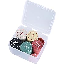 Amazon | 100 個プラスチックカジノポーカーチップルーレット