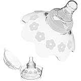 ZHIUGUZILLA 乳頭保護器 | 母乳育児用ニップルシールド | ママニップルシールド | 母乳育児をやさしくサポート | コンタクトニップルシールド Lサイズ 40mm