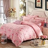 CHENGYI ピンクフラワーパターンコットンキルトカバーシングルピース学生ホーム秋と冬のキルトカバー ( サイズ さいず : 200*230センチメートル )