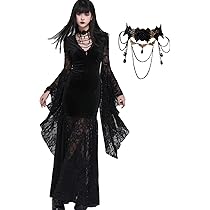 ゴシックなワンピース黒白色シンプルゴスロリ原宿ケラKERA！ハロウィンコーデ 613fsuALFjL._AC_UL210_SR210,