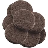 Self-Stick 1-1/2" Heavy Duty Furniture Felt Pads for Hard Surfaces (8 piece) - Brown, Round [並行輸入品]