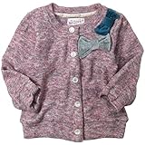 《春秋冬対応》SCHNEE(スネー) アクリルニットカーディガン 120cm/ピンク NO.F-661125