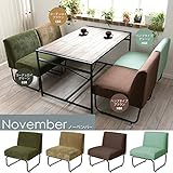 アンティーク風ソファー November 1Pソファ 一人掛けソファ (ヘンプ風　ブラウン)