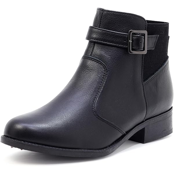 Amazon | [第一ゴム] レディース ピンスパイク レザー ショートブーツ