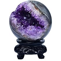 Amazon.co.jp: zornik 天然水晶 アメジスト 原石 ドーム 紫水晶