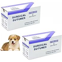Amazon.co.jp: 縫合糸練習 吸収性ペット手術用縫合糸 針付き縫合糸