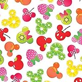 Springs Creative 57539-G550715 Disney Mickey Mouse & Friends Mickey and Minnie Fruits, 43/44" 15 yd,