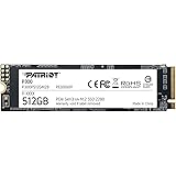 Patriot Memory P300 512GB M.2 SSD 2280 NVMe PCIe Gen 3x4 Internal SSD P300P512GM28