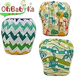 OHBABYKA遊びパンツ 0-3歳 べビー 赤ちゃん用 ボタンでサイズ調整可能 防水外層 ポリエステルメッシュ内層 オムツカバー スイミング教室 公園 海水浴 温泉旅行 水着 スイムウェア 女の子 