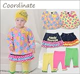 (キャンディヘブン)candy heaven 【candy heaven】 キャンディヘブン 綿スムス リボン付 スモック風 Tシャツ 80cm/90cm/95cm 95 クリームチェック