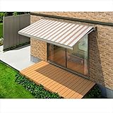 リクシル　彩風　S型　手動式　間口　3640×出幅　1500　シック　熱線遮断・アクアシャイン シック　ナチュラルシルバー