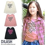 (ディラッシュ) DILASH 秋'15 ハートプリント長袖Tシャツ 80 ブラック