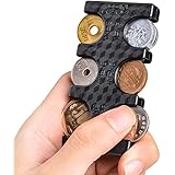 携帯用コインホルダー Olycism コイン 収納 貨幣ケース 小銭の整理に便利 コインを分類できる 軽量 コンパクト 片手で取り出せ 小銭財布 (ブラック)