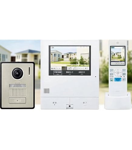 Amazon.co.jp: テレビドアホン 電源コード式 ワイヤレスモニター付 VL
