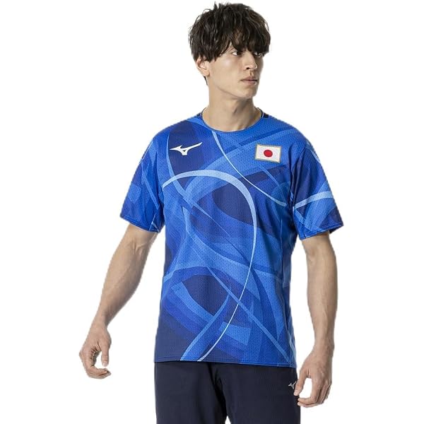 Amazon.co.jp: [アシックス] トレ－ニング 日本代表応援TEE（RED